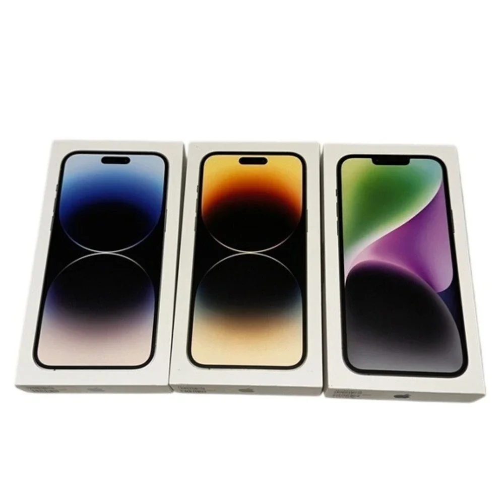 Apple iPhone 14 Pro Max & 14 Plus EMPTY BOXES Lot 3 Silver‎ Gold Midnight 256GB